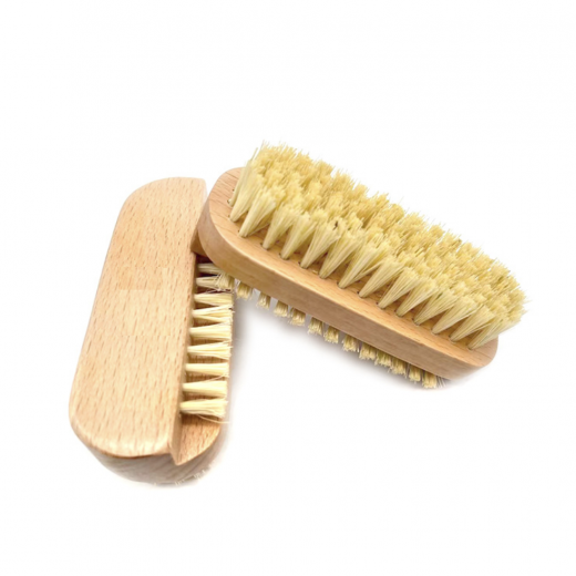 Wooden bristle nail brush