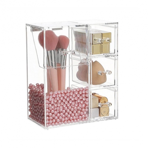 Transparent Makeup Storage