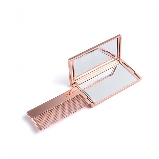 Portable Mirror with Comb